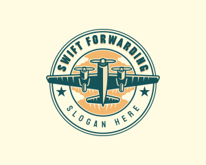 Logistics Flight Plane logo design