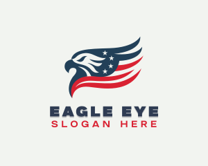 Patriotic Political Eagle logo design