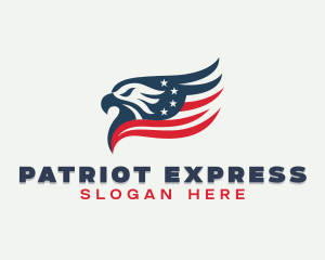 Patriotic Political Eagle logo design