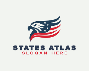 Patriotic Political Eagle logo design