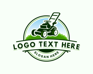 Outdoor - Landscaping Lawn Mower logo design