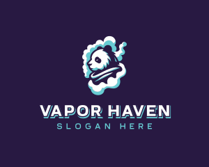 Vape Cloud Panda logo design