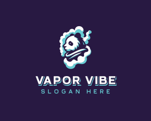 Vaporizer - Vape Cloud Panda logo design