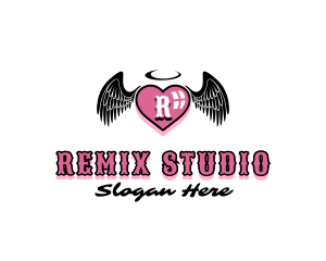 Tattoo Heart Studio logo design