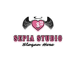 Tattoo Heart Studio logo design