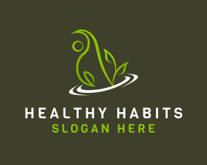 Human Wellness Exercise logo design