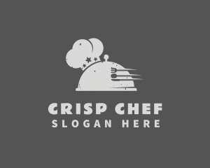 Gray Chef Hat Cloche logo design