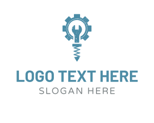 Screw - Grunge Mechanic Tools logo design