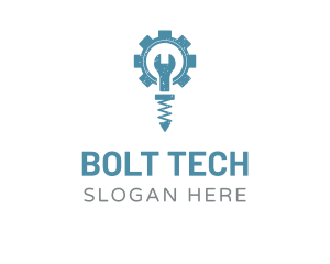 Bolts - Grunge Mechanic Tools logo design