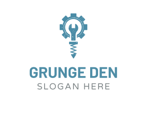 Grunge Mechanic Tools logo design