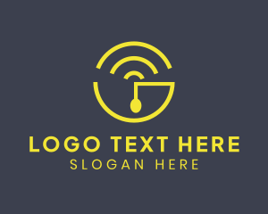 Online - Signal Spoon Letter G logo design