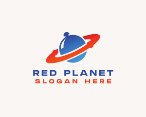 Planet Food Diner logo design