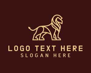 Luxury - Golden Lion Marketing logo design