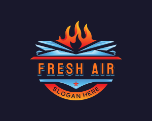  Fire Ice Ventilation logo design