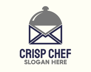 Food Cloche Mail Envelope logo design