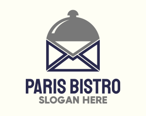 Food Cloche Mail Envelope logo design