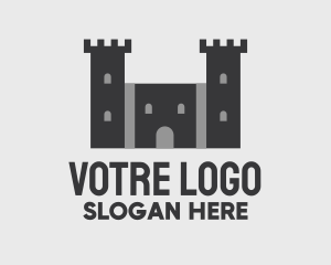 Castle Fortress Structure Logo