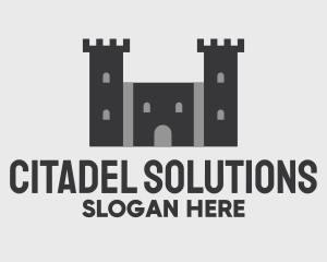 Citadel - Castle Fortress Structure logo design