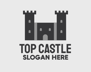 Castle Fortress Structure logo design
