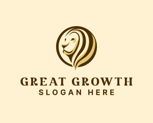 Lion Finance Growth logo design