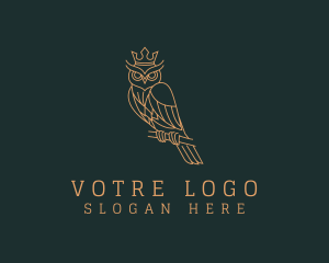 Nocturnal Crown Owl  Logo