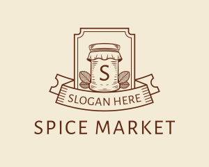 Spice Jar Letter logo design