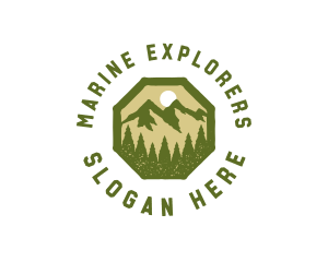 Mountain Forest Explorer logo design