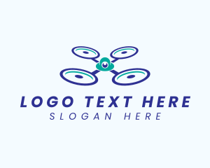 Viewing - Flying Propeller Drone logo design