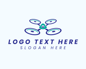 Propeller - Flying Propeller Drone logo design