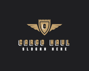 Security Shield Wings logo design