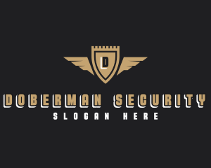 Security Shield Wings logo design