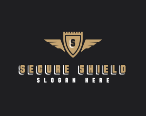 Security Shield Wings logo design