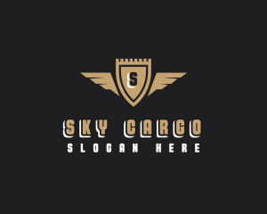 Security Shield Wings logo design