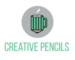 Creative Pencil Coffee  logo design