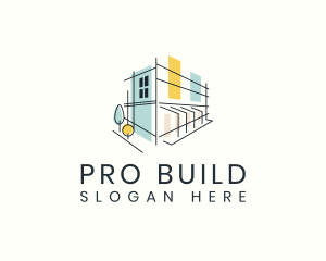 Architecture Building Contractor logo design