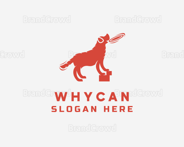 Labrador Dog Frisbee Logo