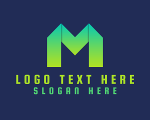 Letter M - Business Gradient Letter M logo design