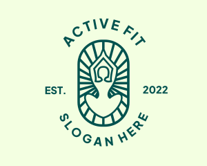 Fitness Meditation Exercise  logo design