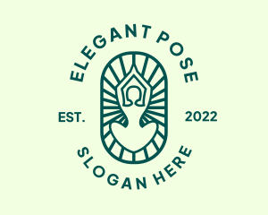 Pose - Fitness Meditation Exercise logo design