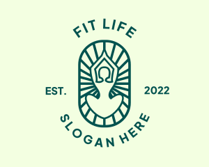 Fitness Meditation Exercise  logo design