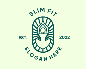 Fitness Meditation Exercise  logo design