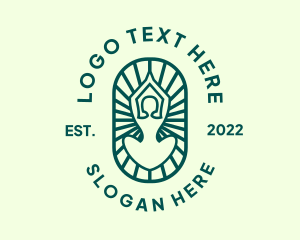 Pose - Fitness Meditation Exercise logo design