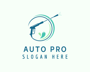 Pressure Washer Cleaning Logo