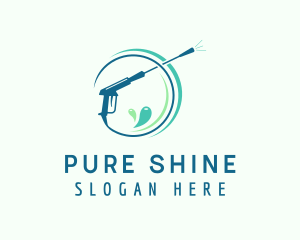 Clean - Pressure Washer Cleaning logo design