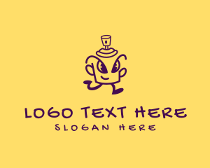 Doodle Artist - Spray Paint Doodle logo design