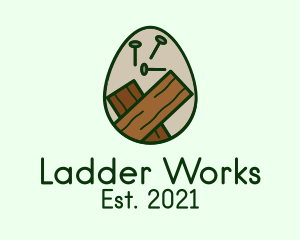 Woodworking Carpenter Egg  logo design