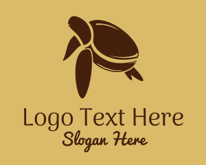 Eco Coffee Bean Turtle Logo