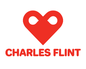 Red Infinity Heart  Logo