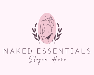 Sexy Naked Woman logo design