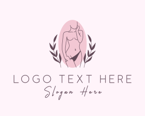 Pornography - Sexy Naked Woman logo design